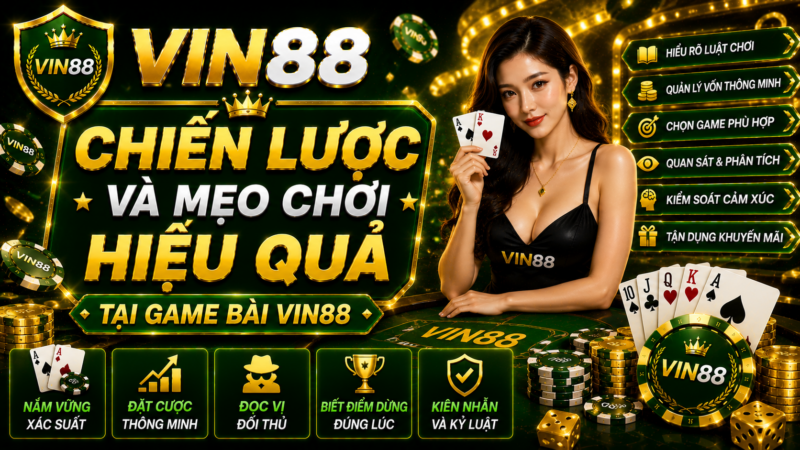 Chiến Lược Và Mẹo Chơi Hiệu Quả Tại Game bài Vin88