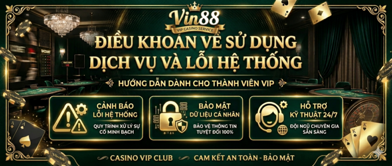 Điều Khoản Về Sử Dụng Dịch Vụ Và Lỗi Hệ Thống